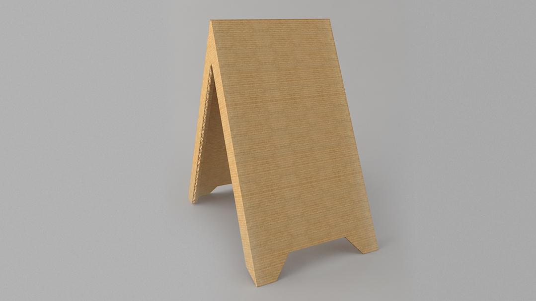 Картонный штендер "Прищепка"