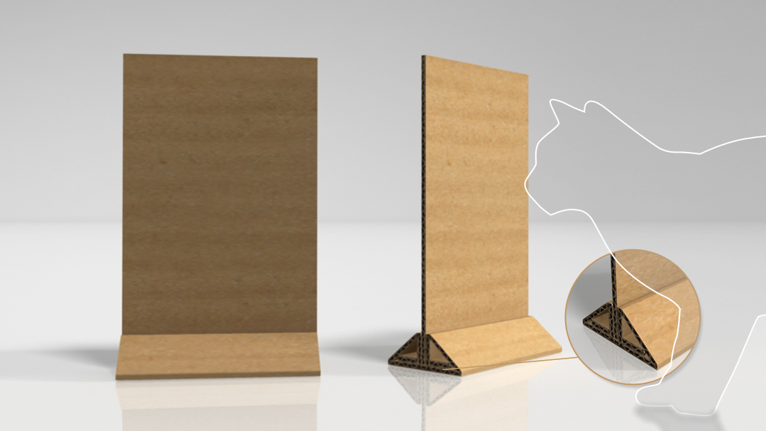 Тейбл-тент А5 картонный.