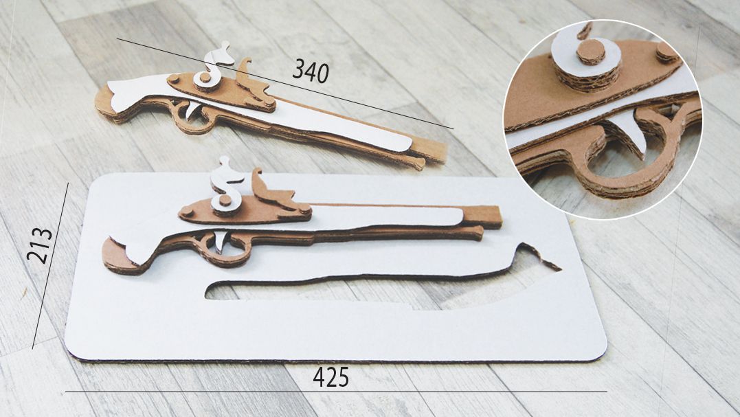 Набор картонных пистолетов "Дуэль"